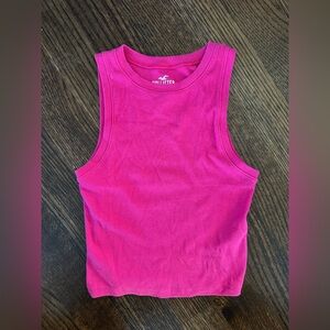 Hollister Hot Pink Must Have Cotton Tank Top